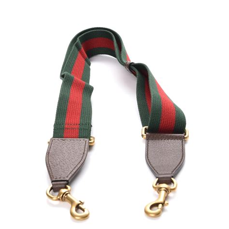 gucci green and red strap|Gucci canvas web shoulder strap.